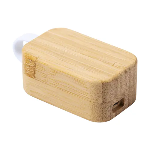 Auricolari bluetooth in custodia bambù