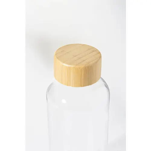 Borraccia in RPET trasparente con tappo in bambù 500 ml