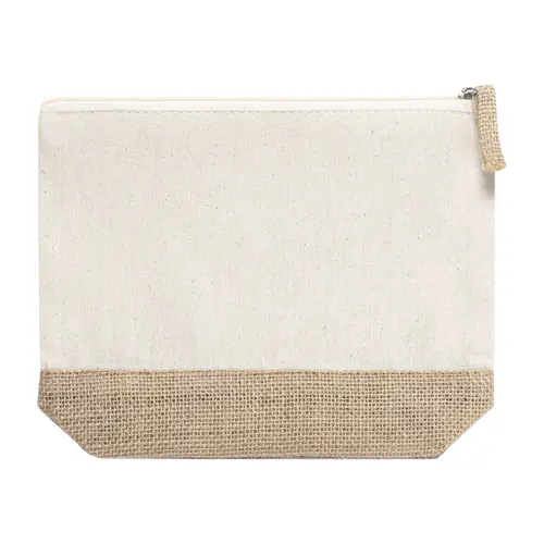 Pochette in cotone e iuta laminata 215×165×50mm