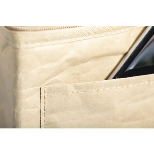 Borsa termica in carta riciclata per 6 lattine con imbottitura in alluminio 21×15×15cm