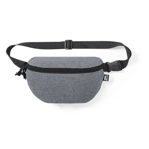 Marsupio in RPET con chiusura zip e cintura regolabile 270x150mm