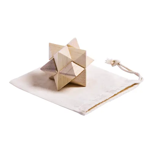 Gioco di abilità in legno in custodia di cotone