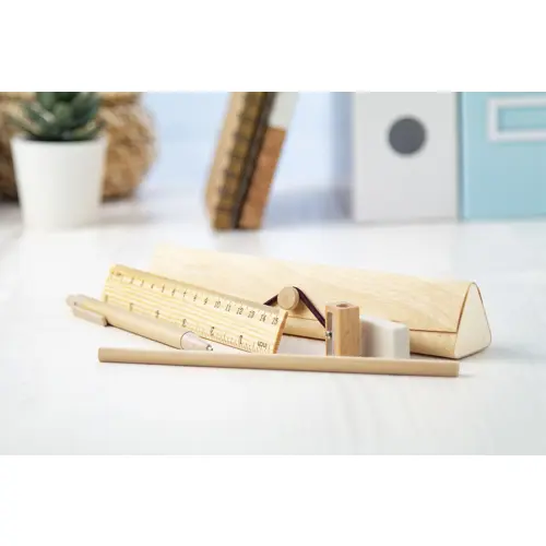 Set scrittura da 5 pezzi in scatola legno