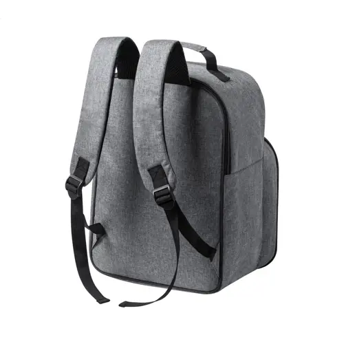 Zaino termico multitasca in RPET e accessori da pic nic per 2 persone 270×370×220mm