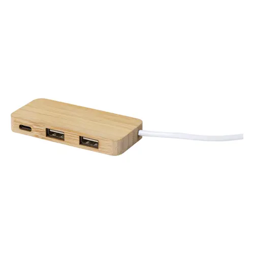 Multipresa USB in bambù