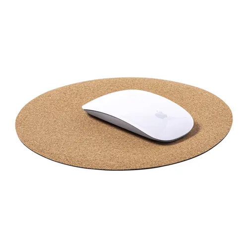 Tappetino mouse rotondo in sughero naturale ø200mm