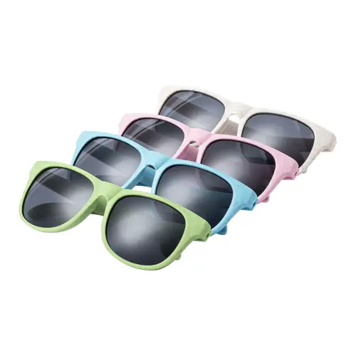 Occhiali da sole in plastica ecologica di paglia di grano con lenti UV400