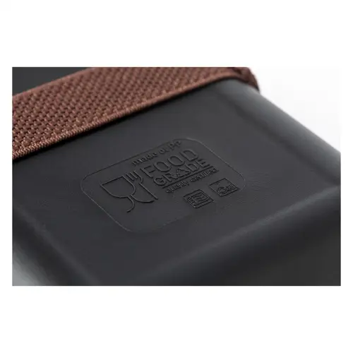 Porta pranzo in plastica e coperchio in bambù da 1L