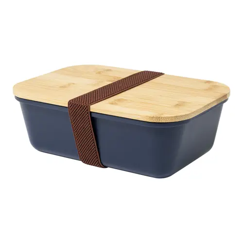 Porta pranzo in plastica e coperchio in bambù da 1L
