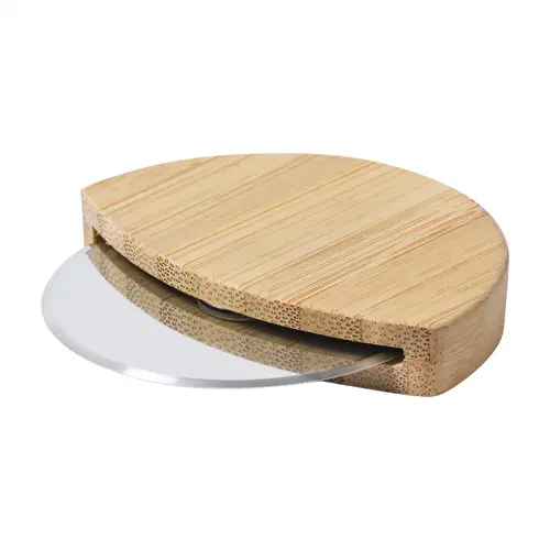 Taglia pizza in bambù e acciaio inox