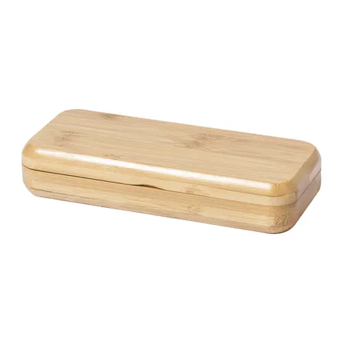 Cavatappi con apribottiglie in acciaio inox con manico e scatola di bambù