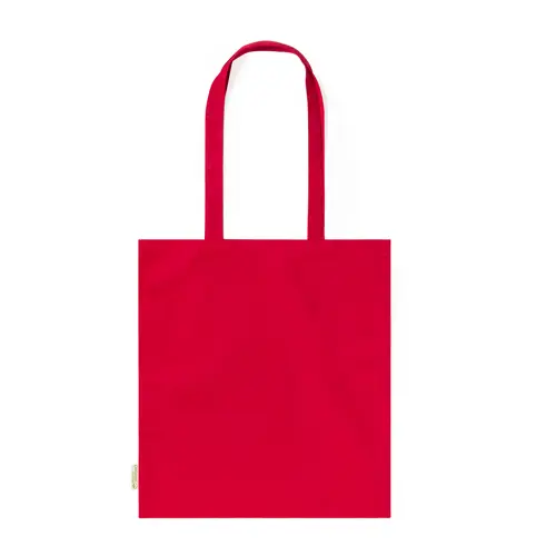 Shopper per la spesa in cotone organico con manici lunghi in diverse colorazioni da 140gr 38×42cm