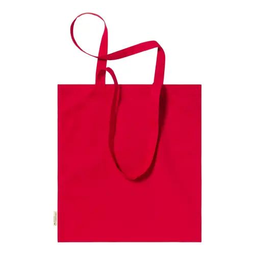 Shopper per la spesa in cotone organico con manici lunghi in diverse colorazioni da 140gr 38×42cm