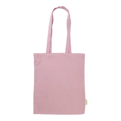 Shopper per la spesa in cotone organico con manici lunghi in diverse colorazioni da 140gr 38×42cm