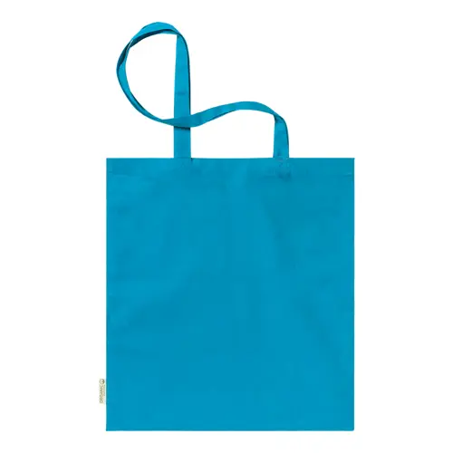 Shopper per la spesa in cotone organico con manici lunghi in diverse colorazioni da 140gr 38×42cm
