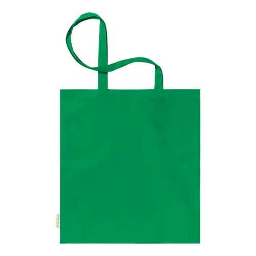 Shopper per la spesa in cotone organico con manici lunghi in diverse colorazioni da 140gr 38×42cm