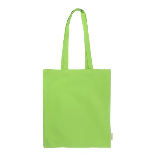 Shopper per la spesa in cotone organico con manici lunghi in diverse colorazioni da 140gr 38×42cm