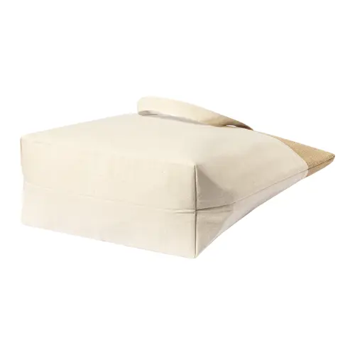 Borsa termica per la spesa in 100% cotone e juta laminata con imbottitura in alluminio da 140gr 43×33×14cm