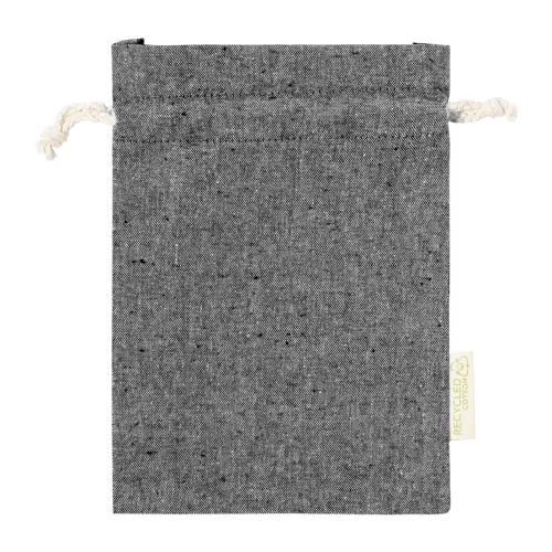 Sacca alimenti con coulisse in cotone riciclato 105gr 15×21cm