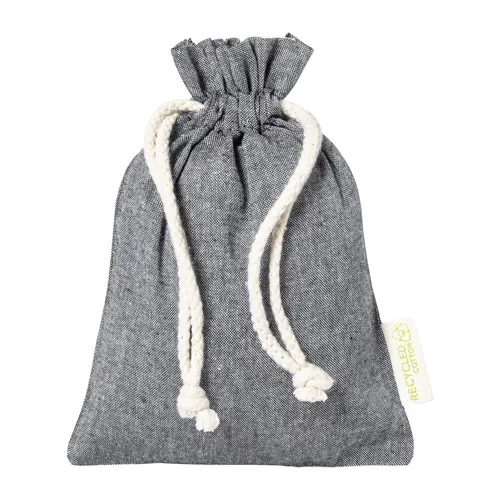 Sacca alimenti con coulisse in cotone riciclato 105gr 15×21cm