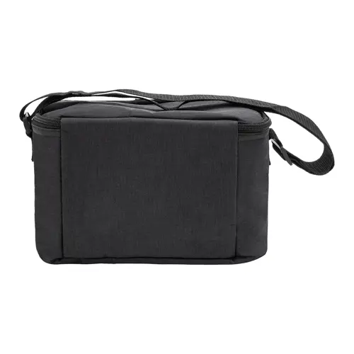 Borsa termica in RPET con tracolla e tasca frontale 25×15×15cm