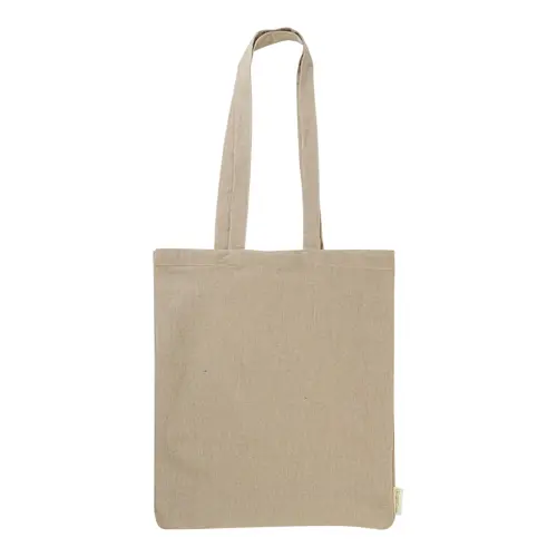 Shopper per la spesa in cotone riciclato con manici lunghi in diverse colorazioni 140gr 38×42cm