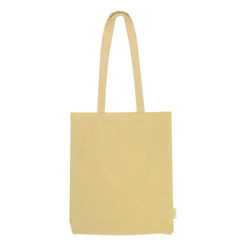 Shopper per la spesa in cotone riciclato con manici lunghi in diverse colorazioni 140gr 38×42cm