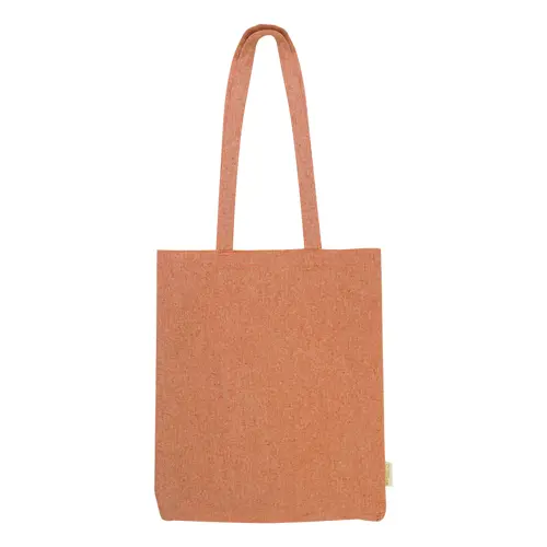 Shopper per la spesa in cotone riciclato con manici lunghi in diverse colorazioni 140gr 38×42cm