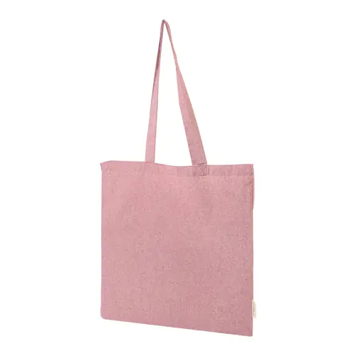 Shopper per la spesa in cotone riciclato con manici lunghi in diverse colorazioni 140gr 38×42cm