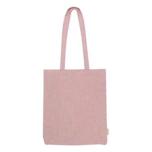 Shopper per la spesa in cotone riciclato con manici lunghi in diverse colorazioni 140gr 38×42cm