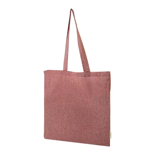 Shopper per la spesa in cotone riciclato con manici lunghi in diverse colorazioni 140gr 38×42cm