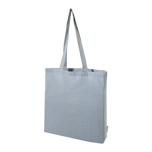 Shopper per la spesa in cotone riciclato con manici lunghi in diverse colorazioni 140gr 38×42cm