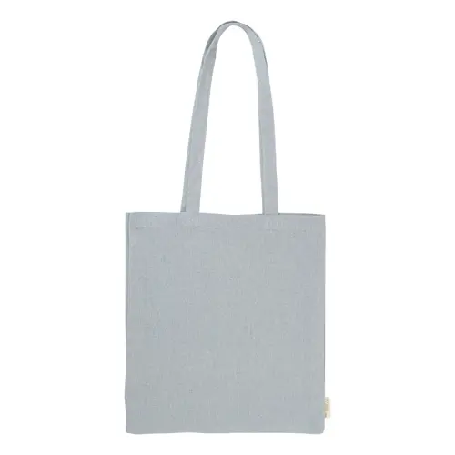 Shopper per la spesa in cotone riciclato con manici lunghi in diverse colorazioni 140gr 38×42cm