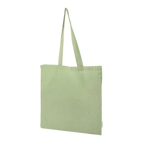Shopper per la spesa in cotone riciclato con manici lunghi in diverse colorazioni 140gr 38×42cm