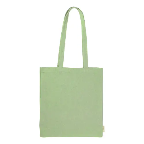 Shopper per la spesa in cotone riciclato con manici lunghi in diverse colorazioni 140gr 38×42cm