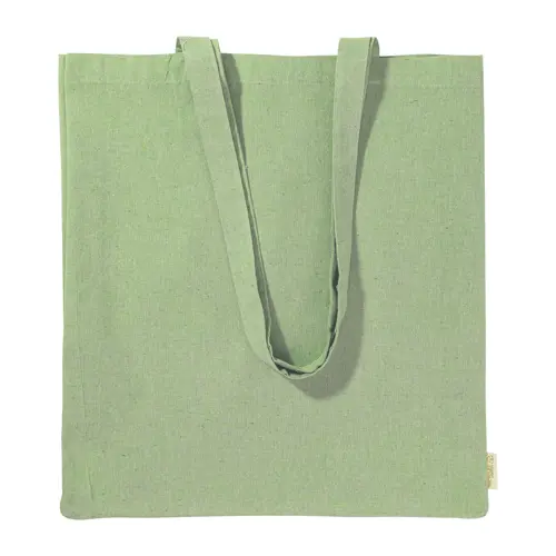 Shopper per la spesa in cotone riciclato con manici lunghi in diverse colorazioni 140gr 38×42cm