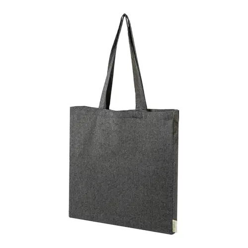 Shopper per la spesa in cotone riciclato con manici lunghi in diverse colorazioni 140gr 38×42cm