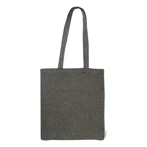 Shopper per la spesa in cotone riciclato con manici lunghi in diverse colorazioni 140gr 38×42cm