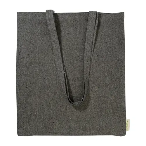 Shopper per la spesa in cotone riciclato con manici lunghi in diverse colorazioni 140gr 38×42cm