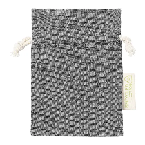 Sacca piccola in cotone riciclato in diverse colorazioni da 120gr 10×14cm