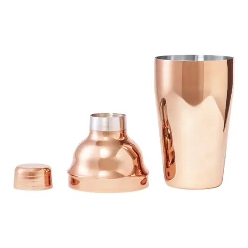 Shaker per cocktail da 550ml in acciaio placcato in rame