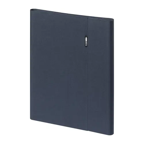 Cartella portadocumenti in RPET chiusura magnetica portacellulare pieghevole e Block notes in formato A4 da 20 fogli a righe