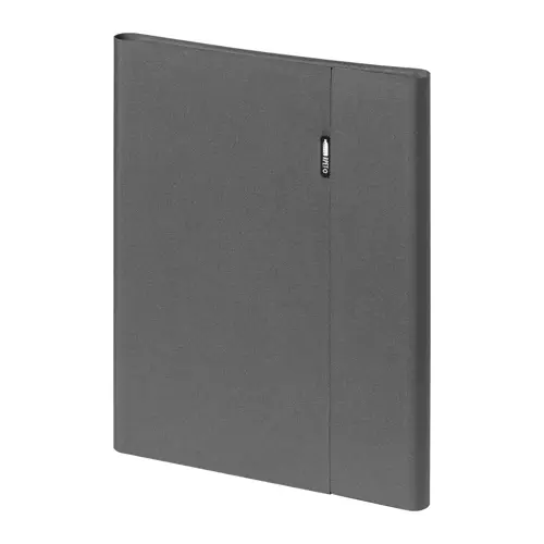 Cartella portadocumenti in RPET chiusura magnetica portacellulare pieghevole e Block notes in formato A4 da 20 fogli a righe