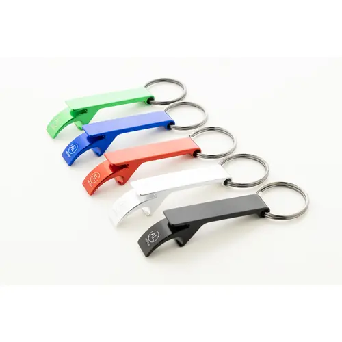 Portachiavi con apribottiglie in Alluminio Riciclato