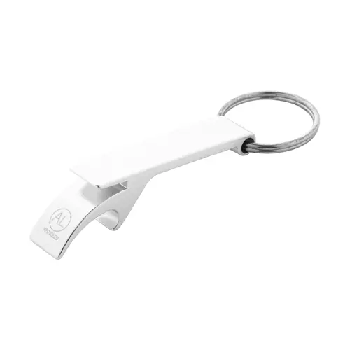 Portachiavi con apribottiglie in Alluminio Riciclato