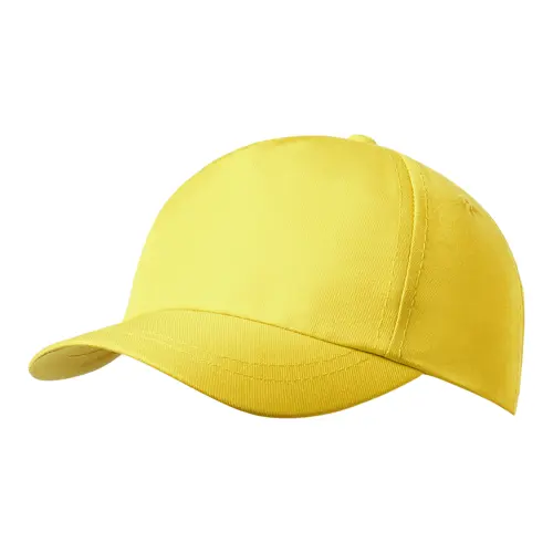 Cappellino per bambini in RPET 145gr a 5 pannelli con chiusura a velcro