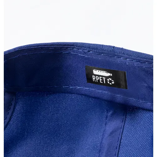 Cappellino per bambini in RPET 145gr a 5 pannelli con chiusura a velcro