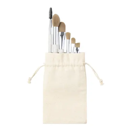 Set pennelli trucco in ecologica paglia di grano e plastica PP