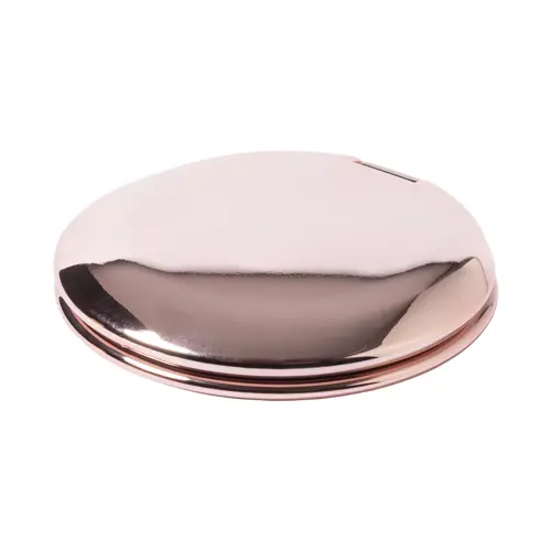 Specchio tascabile con rivestimento in plastica ABS e finitura metallica