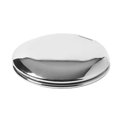 Specchio tascabile con rivestimento in plastica ABS e finitura metallica